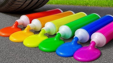 Crushing Experiments! Car vs Giant Slime ToothPaste & Crunchy Things With Coca-Cola, Sprite ASMR