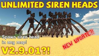 NEW UPDATE ?! UNLIMITED SIREN HEADS || SPAWN SIREN HEAD EVERYWHERE || CHCIKEN GUN || Чикен Ган ||