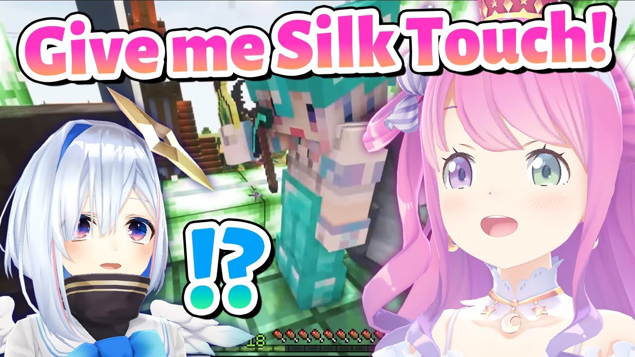 Luna getting things from Kanata【Minecraft/Hololive Clip/EngSub】