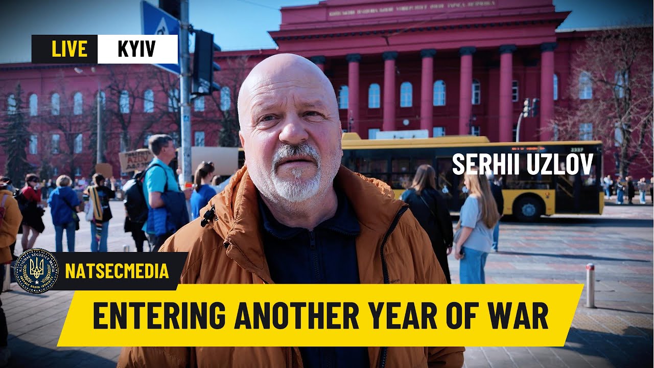 Serhii Uzlov, Guide around Kyiv, Comments on the 3 years of war in Ukraine.
