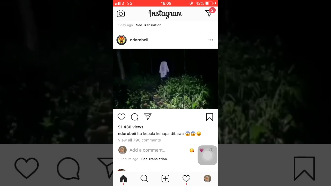 Ada hantu di hutan 