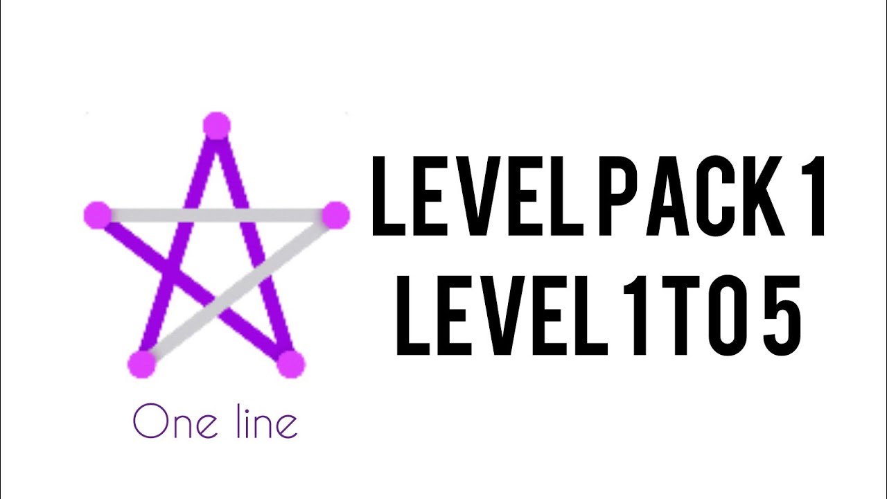 One Line - Level pack 1 - Level 1 to 5 - YouTube