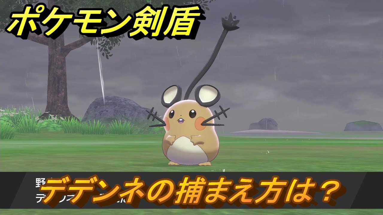ポケモン剣盾 デデンネを捕まえる方法 オススメの場所は 天気は ポケモン図鑑コンプへの道 最新版 ポケモンソード シールド Youtube