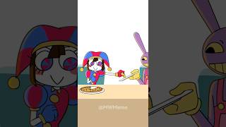 JAX x POMNI - Pizza Time 🥲 | The Amazing Digital Circus Fan Art #animation #tadc #cartoon