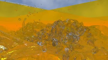 Water simulation rendered in Blender 3D Cycles with the Uber Shader 60fps