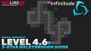Infinitode 2 | Level 4.6 - Normal Difficulty | 3-Star Guide | Redline69 Games