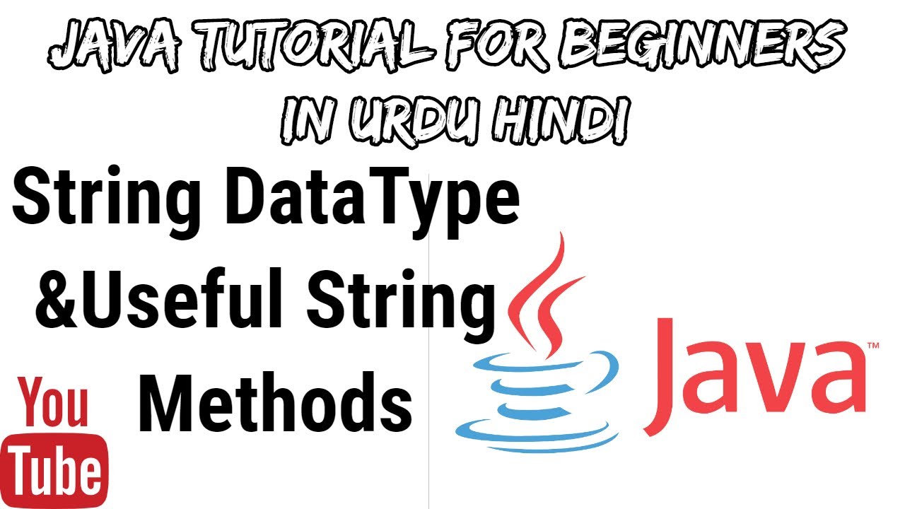 #14 String DataType & Methods Java tutorial for beginners in Urdu/Hindi ...