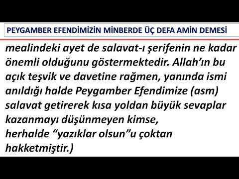 Peygamberimize Amin Dedirten Cebrail Aleyhisselamın  Duası (Ramazanda Af Olmayana Yazıklar Olsun)