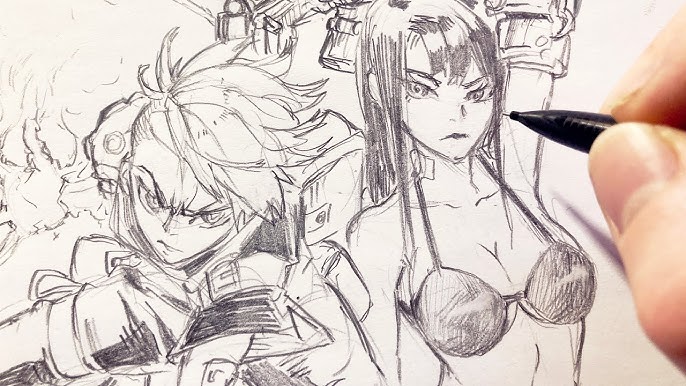 Sketchbook: Anime style cover, Comic Manga Anime Sketch Book for