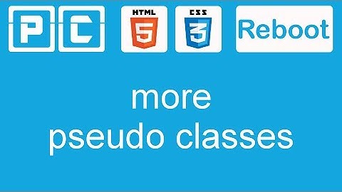 HTML5 and CSS3 beginners tutorial 25 - more pseudo classes