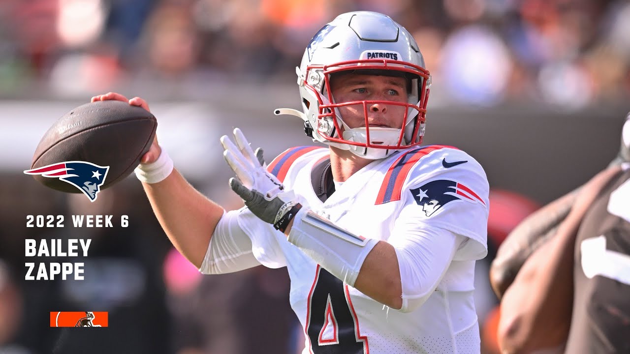 Bailey Zappe's best plays in 2TD game Week 6 YouTube