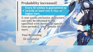 Pulling for Eula in the last 30 minutes cuz why not (Genshin Impact)