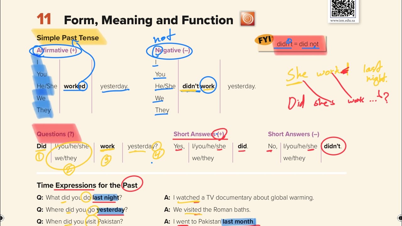 لغة انجيلزية - اول ثانوي - الترم الاول (شرح قاعدة 🩷) Form , Meaning and  Function 