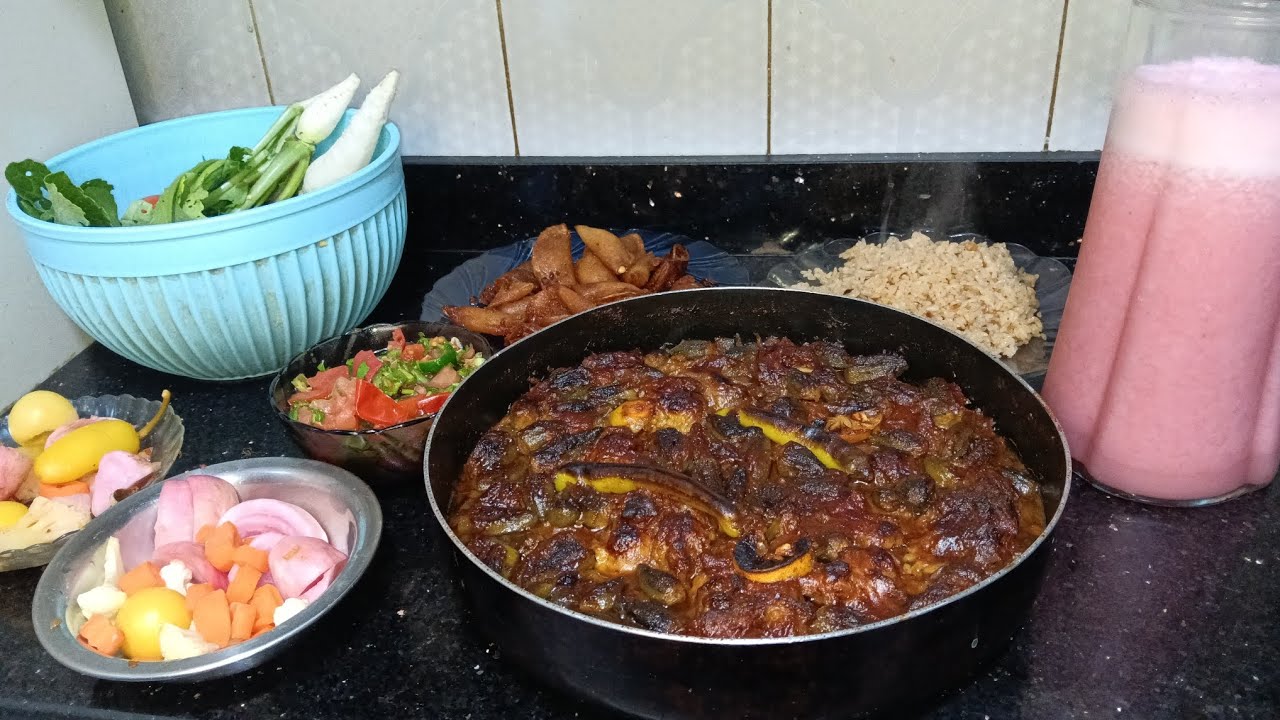 احلى طاجن لحمه راس معموله بالباميه تعالي شوفي بقيه فطارنا عامل ايه