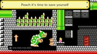 My Super Mario Maker Level - Peach It's Time to Save Yourself (Easy - Clear Video)