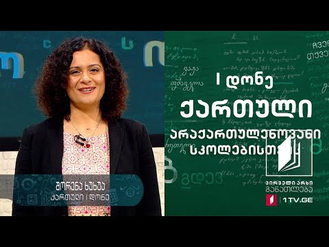 ქართული ენა არაქართულენოვანი სკოლებისთვის, I დონე - მეცხრე გაკვეთილი #ტელესკოლა