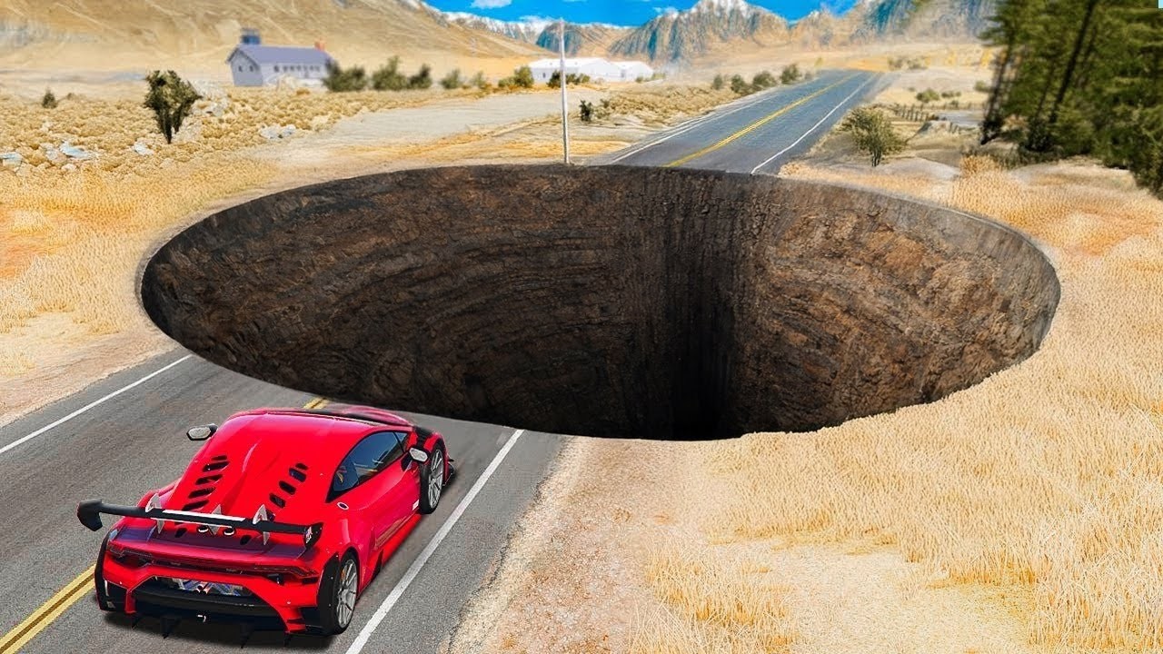 Probando COCHES contra ENORMES BACHES en GTA 5!