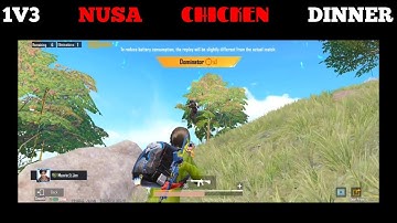 Nusa 1v3 Nusa Map PUBG Mobile M416