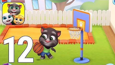My Talking Tom Friends Gameplay Walkthrough Part 12 - Tom Playing Basketball [iOS/Android Games]