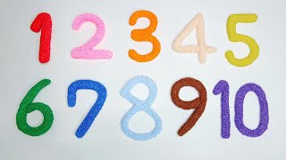 [숫자놀이] 색깔 폼클레이로 숫자만들기 | 영어숫자놀이 | 반대로세어보기 | make numbers from clay