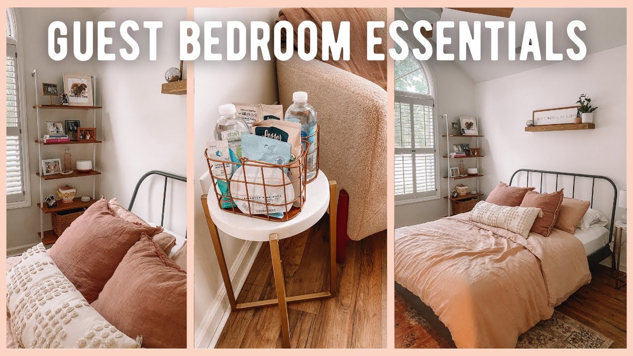 GUEST BEDROOM ESSENTIALS, guest room essentials list, guest room decor  ideas