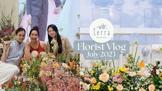 Vlog: Floral Installation for Weddings, Birthday, BTS Life of a Florist, SkillsFuture Courses