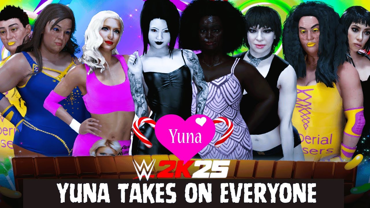 WWE 2K25: Yuna Takes On Everyone