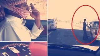 درباوي شطف الشرطي ونقطة التفتيش على سرعة 200 !!!