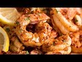 CRISPY Grilled Shrimp Prawns With Lemon Garlic Butter Sauce 