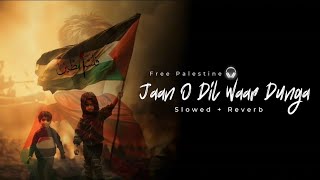 Jaan O Dil Waar Dunga(Slowed And Reverb) | Falasteen Nasheed | Free Pal*stine