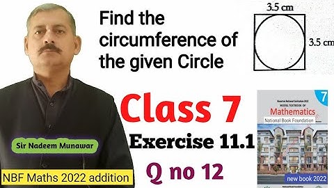 Class 7 Exercise 11.1 Q no 12  ex 11.1 NBF Maths Federal  Text Book Board Sir Nadeem Munawar
