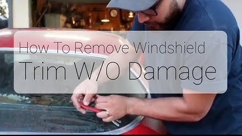 HOW TO REMOVE CAMARO WINDSHIELD TRIM (ANY OLD CARS)