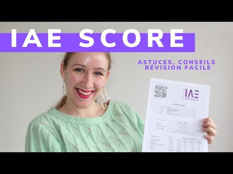 IAE Score: comment réussir l'exam, programme d'entraînement, docs, sessions,conseils ° PULL PISTACHE
