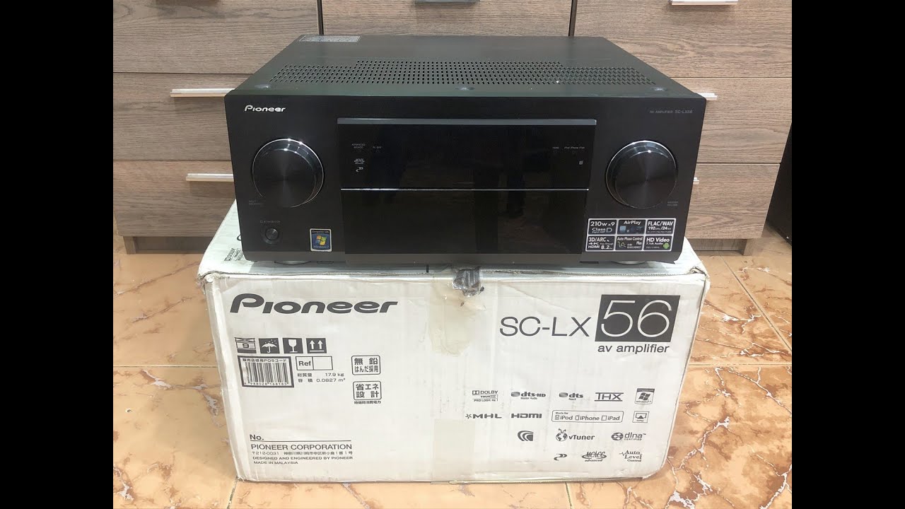 Pioneer 細う SC-LX56 AVアンプ 210W x 9