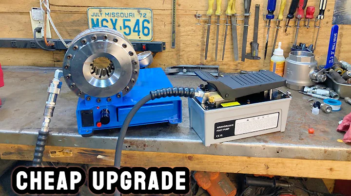 Upgrade: Cheap Hydraulic hose crimper gets air over hydraulic pump