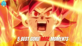 Top 5 Best Goku Rage Moments | DBZ DBS