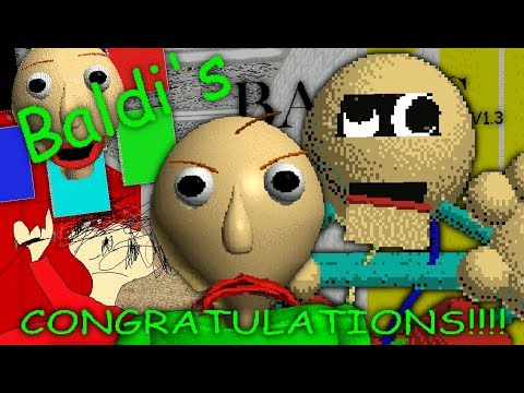NEW ENEMIES, NEW ITEMS, NEW ENDINGS, NEW UPDATE!! Baldi's Basics v1.3 Full Game 7/7 4/4