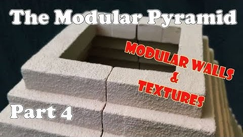 173 The Modular Pyramid - Part 4 - Modular Walls and Texturing #Dnd #ttrpg  #handmade