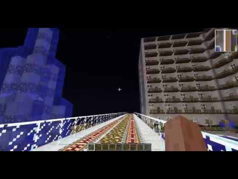 Minecraft - Solaris City - village, long highway, big bridge - Download save