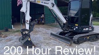 200 Hour Review 2020 Bobcat E35 Mini Excavator