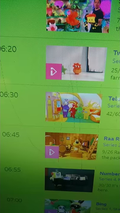Cbeebies Schedule August 16, 2019