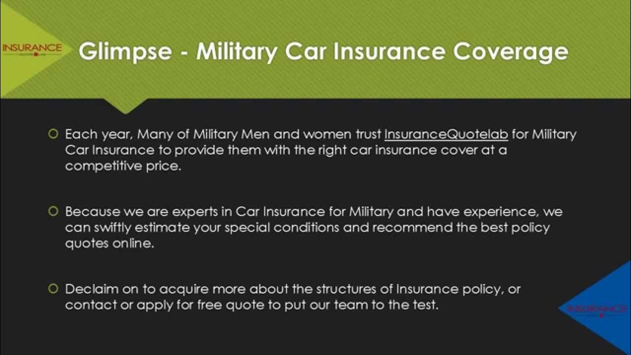 Cheap Military Car Insurance Quote Know who has the cheapest car