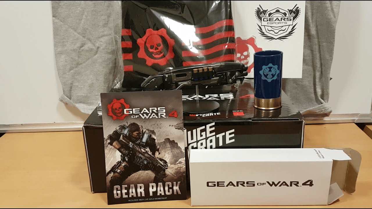 Gears of War 4 Huge Crate Unboxing YouTube
