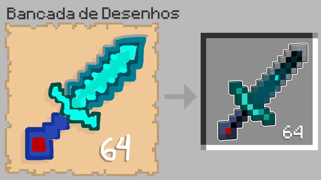 TUDO QUE DESENHAR APARECE NO MINECRAFT 