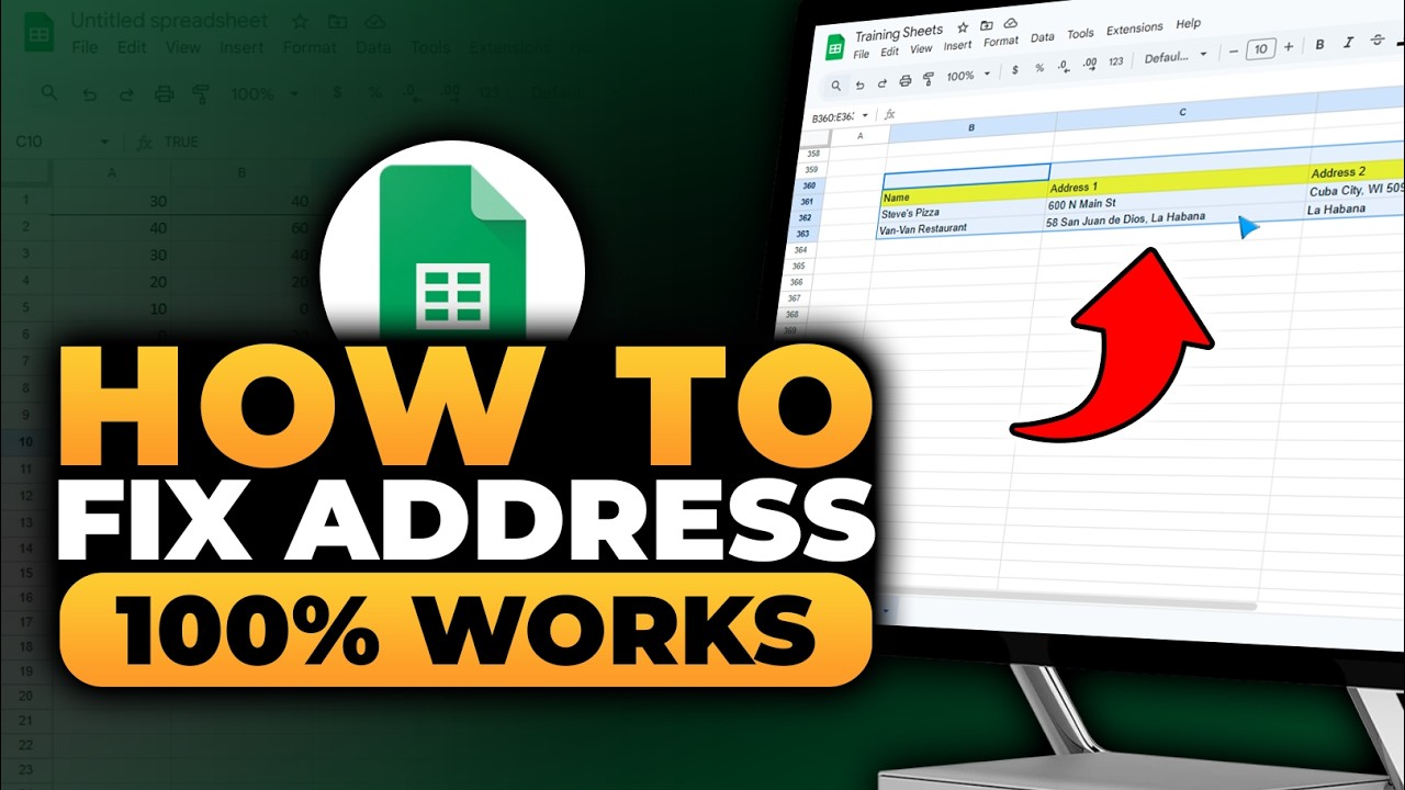 How To Fix Address in Google Sheet (𝟮𝟬𝟮𝟲) | 100% WORKS | NO Yapping, To ...