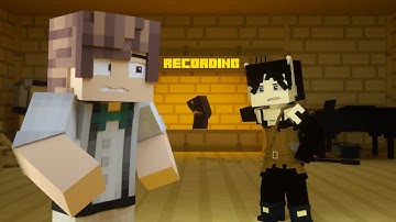 "Crazy" | Bendy and the Ink Machine Animated Minecraft  Video  Part 1/2