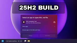 Windows 11 25H2 Build 26220.7344 – Open With Menu, Modern Run Dialog, AI Agents & MIDI Update