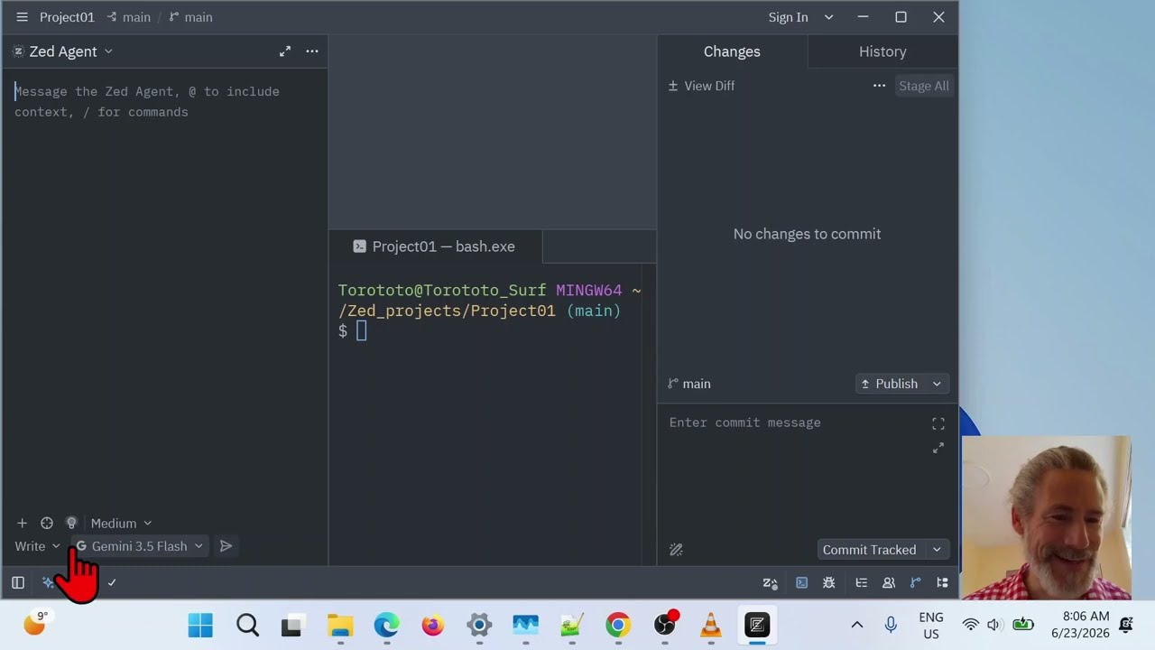 Explore AI Agent panel in Zed (Vibe Coding Step 055) - YouTube