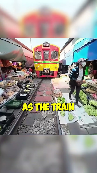 This THAI TRAIN MARKET is CRAZY!