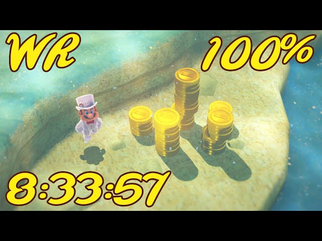 Super Mario Odyssey Any% Speedrun in 1:26:34 (my route only; no WR